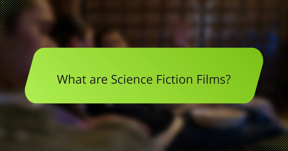 What are Science Fiction Films?