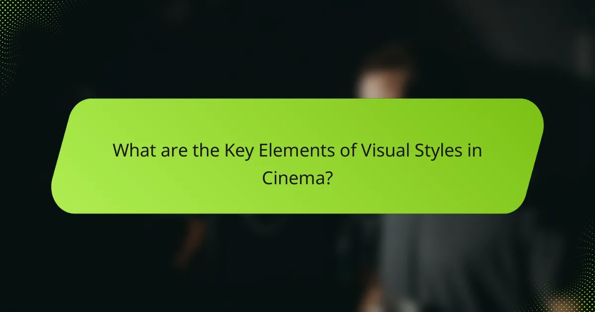 What are the Key Elements of Visual Styles in Cinema?